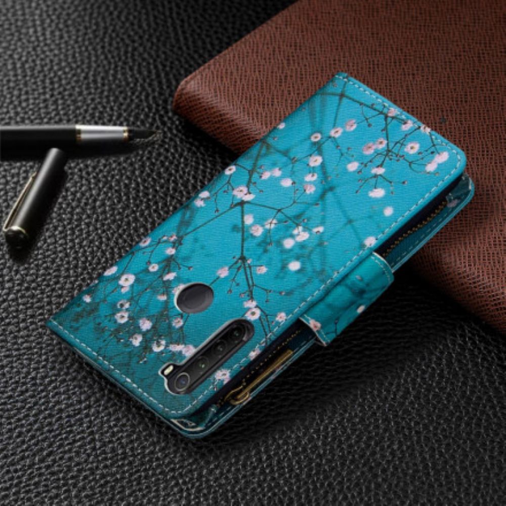 Leren Hoesje voor Xiaomi Redmi Note 8T Zip Boomzak