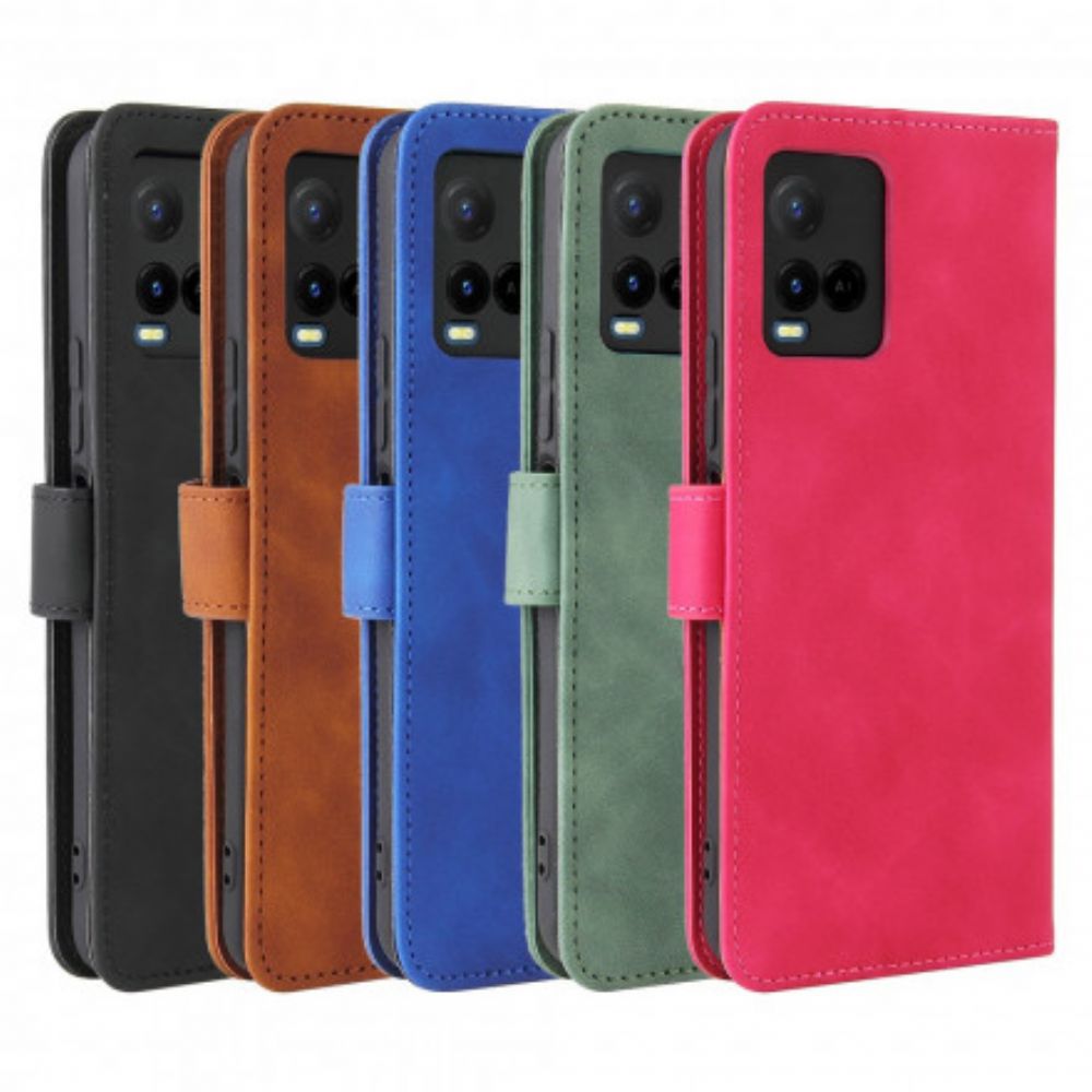 Flip Case voor Vivo Y33s / Y21 / Y21s Skin-touch