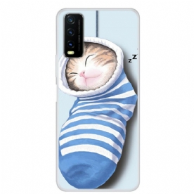 Hoesje voor Vivo Y20s / Y11s Slapende Kitten