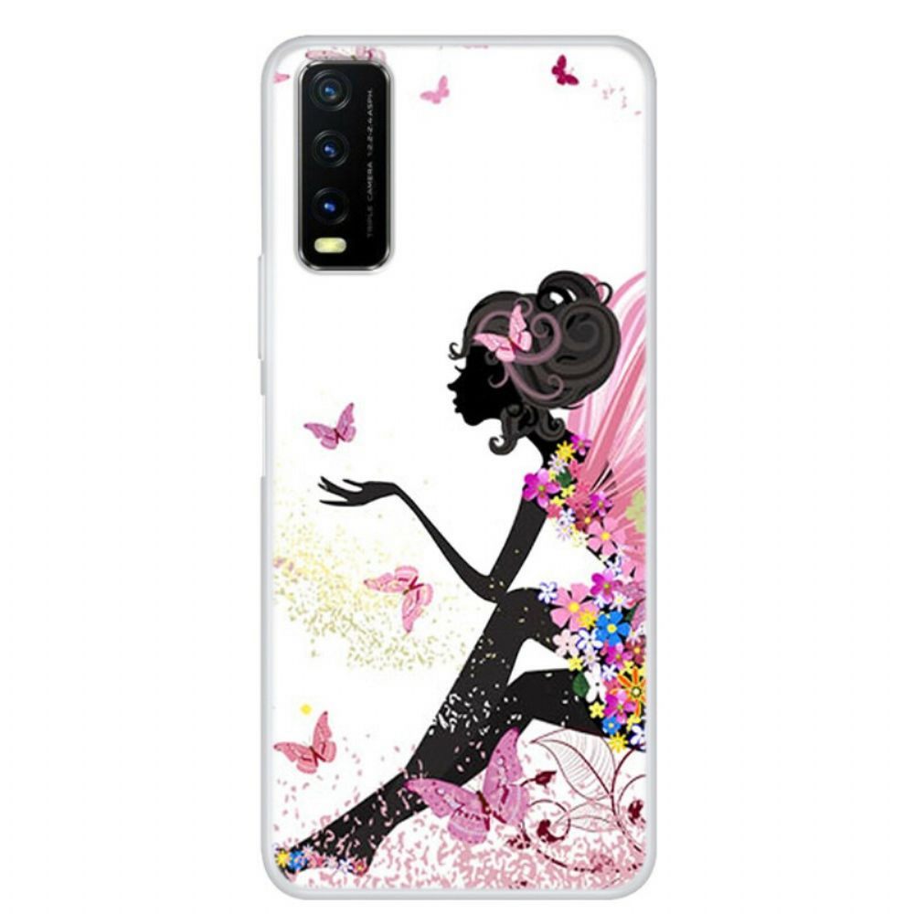 Hoesje voor Vivo Y20s / Y11s Vlinder Dame