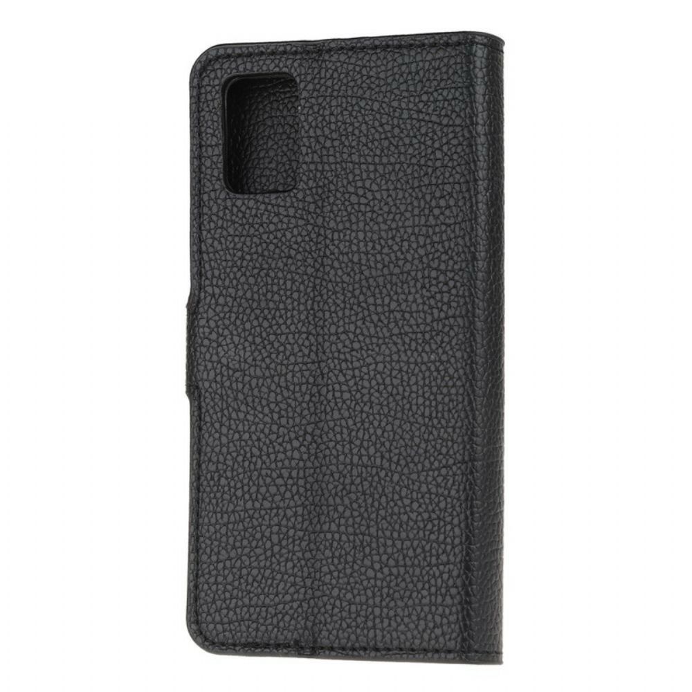 Flip Case voor Poco M3 Litchi-leereffect