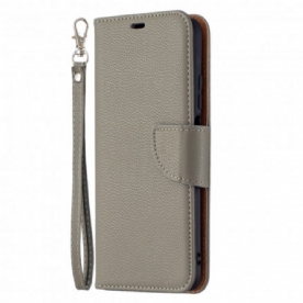 Folio-hoesje voor Poco M3 Flip Case Litchi Flap Schuin