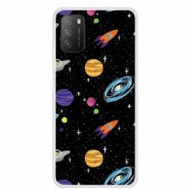 Hoesje voor Poco M3 Planeet Galaxy