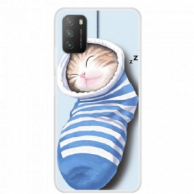 Hoesje voor Poco M3 Slapende Kitten