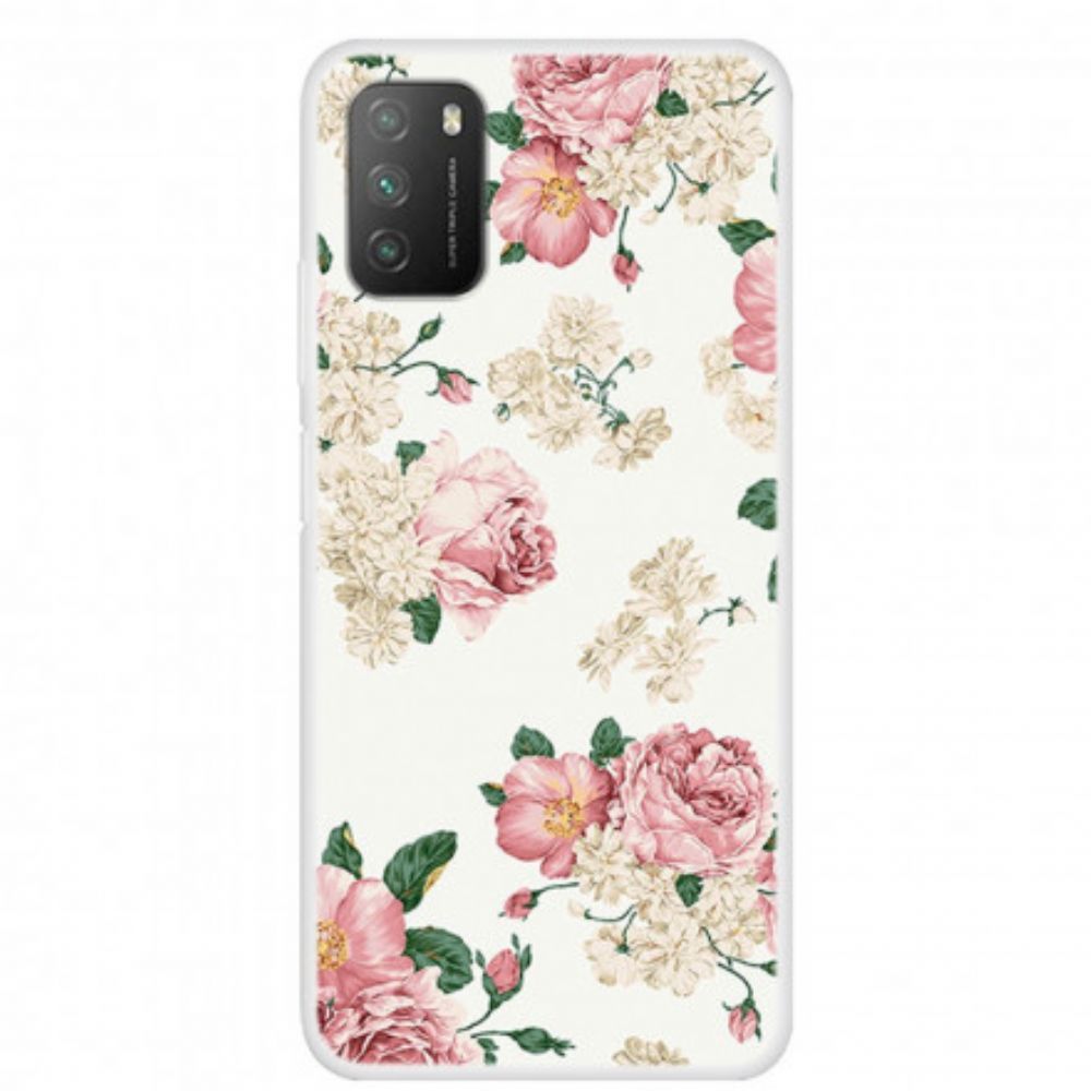 Hoesje voor Poco M3 Vrijheidsbloemen