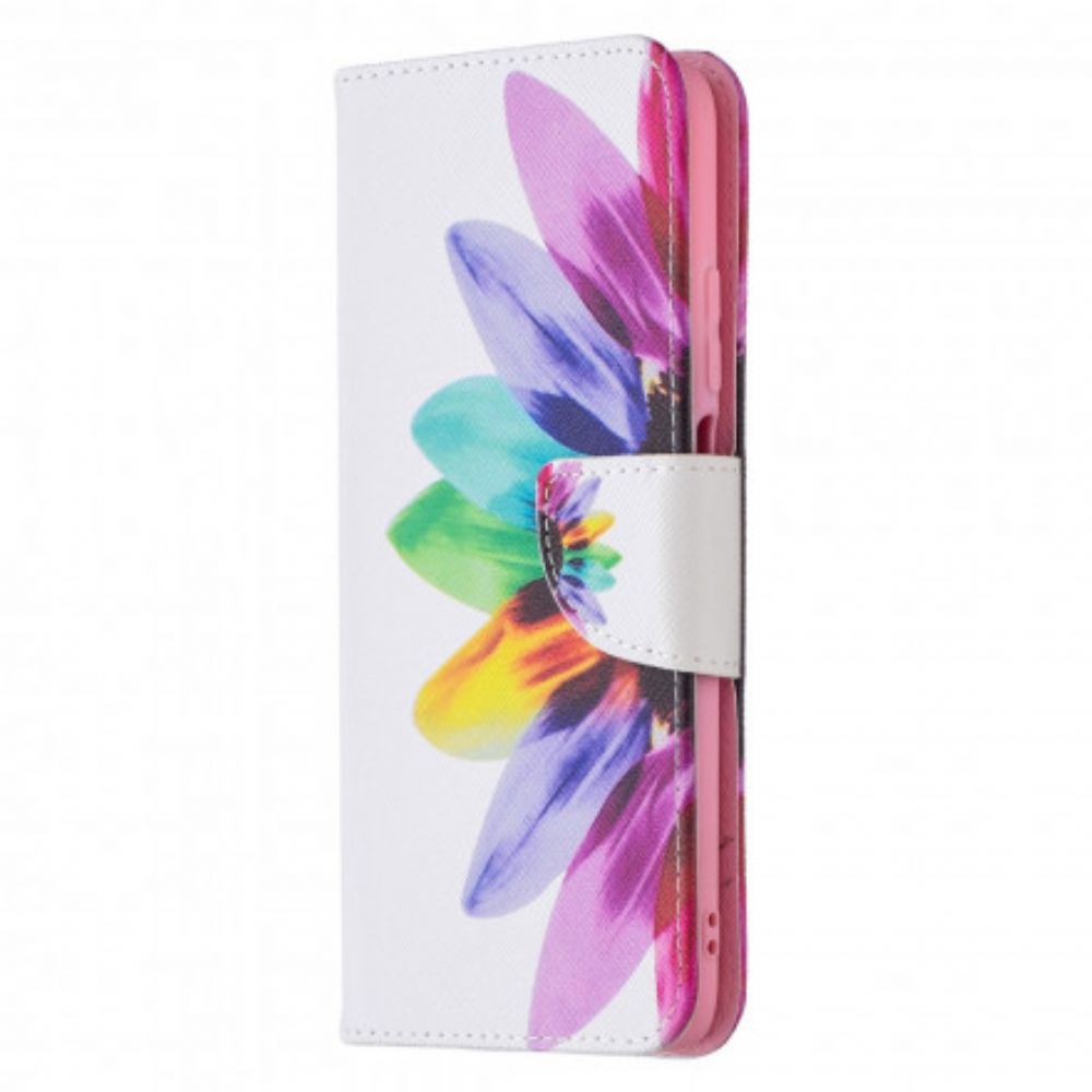 Leren Hoesje voor Poco M3 Aquarel Bloem