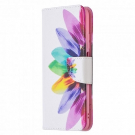 Leren Hoesje voor Poco M3 Aquarel Bloem