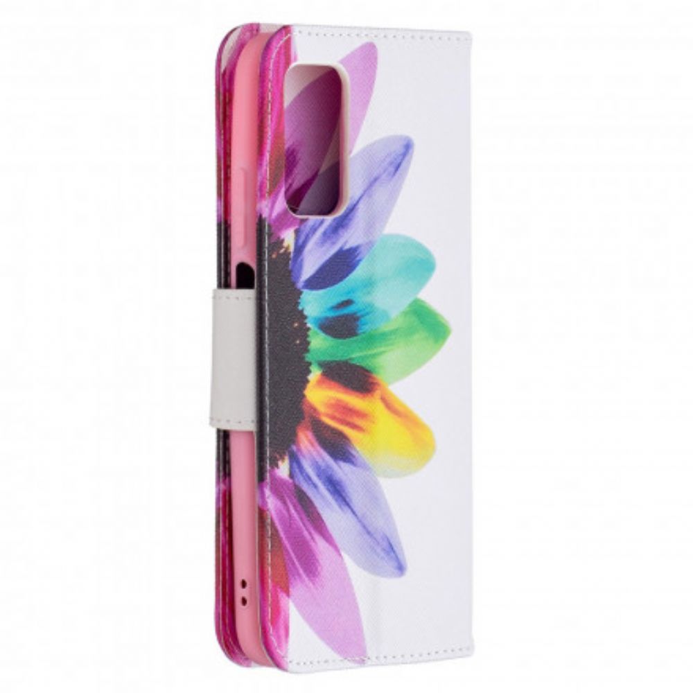 Leren Hoesje voor Poco M3 Aquarel Bloem