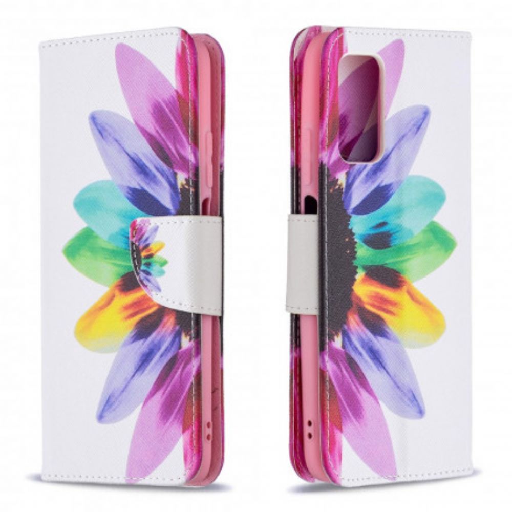 Leren Hoesje voor Poco M3 Aquarel Bloem