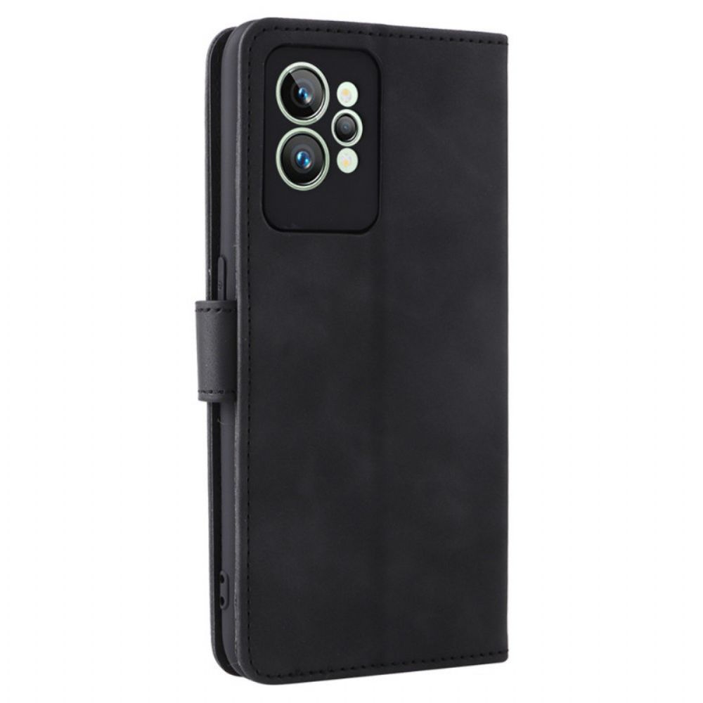 Folio-hoesje voor Realme GT2 Pro Met Ketting Skin-touch-band