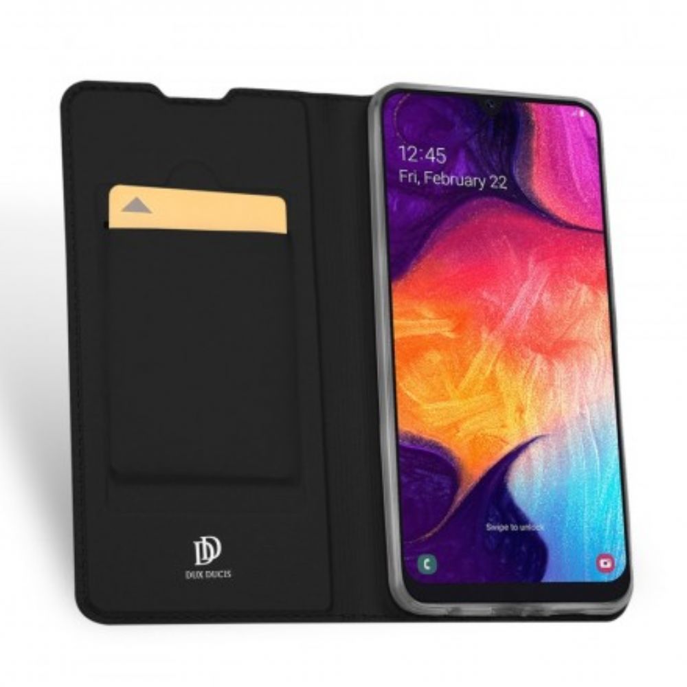 Bescherming Hoesje voor Samsung Galaxy A50 Folio-hoesje Eerste Klas Serie