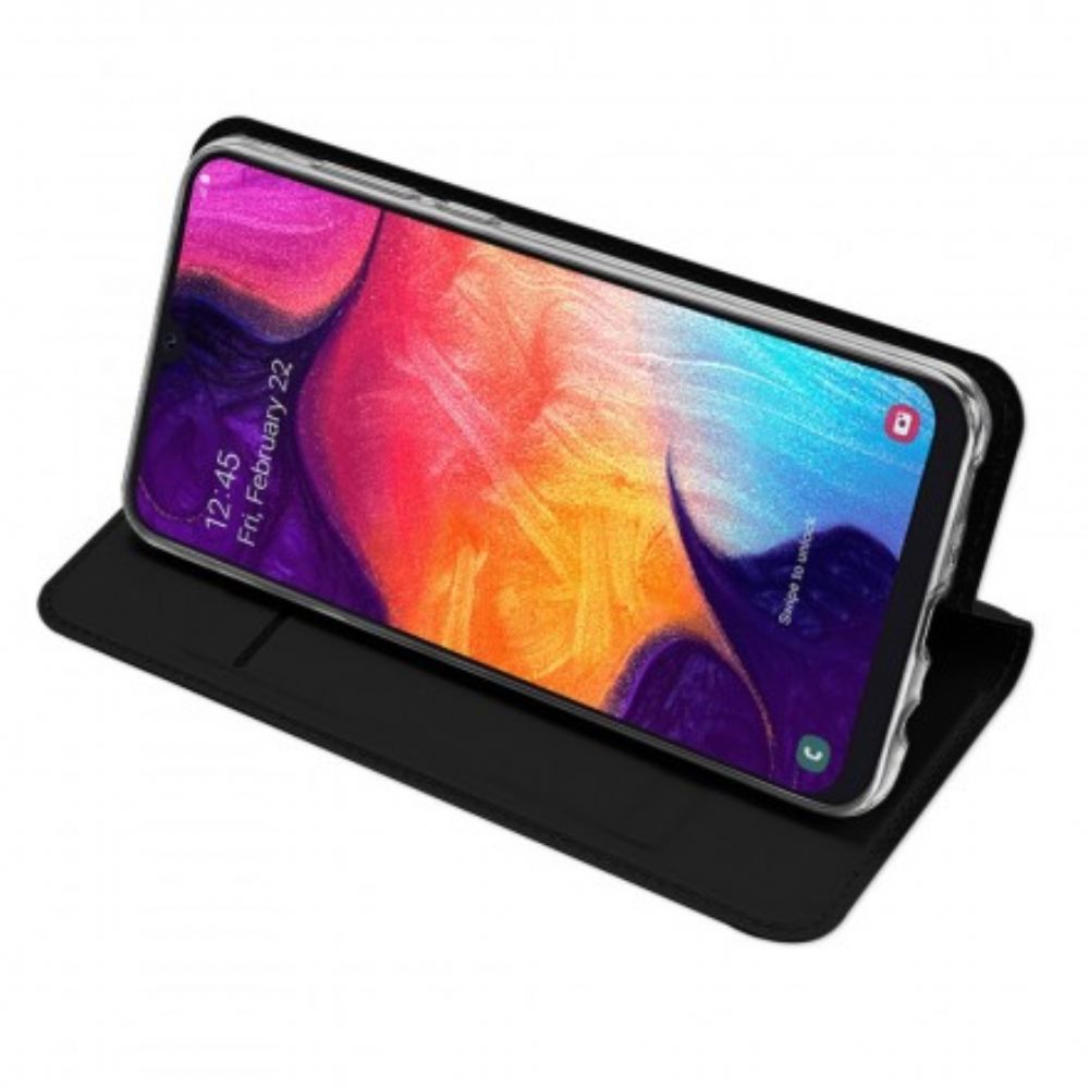 Bescherming Hoesje voor Samsung Galaxy A50 Folio-hoesje Eerste Klas Serie