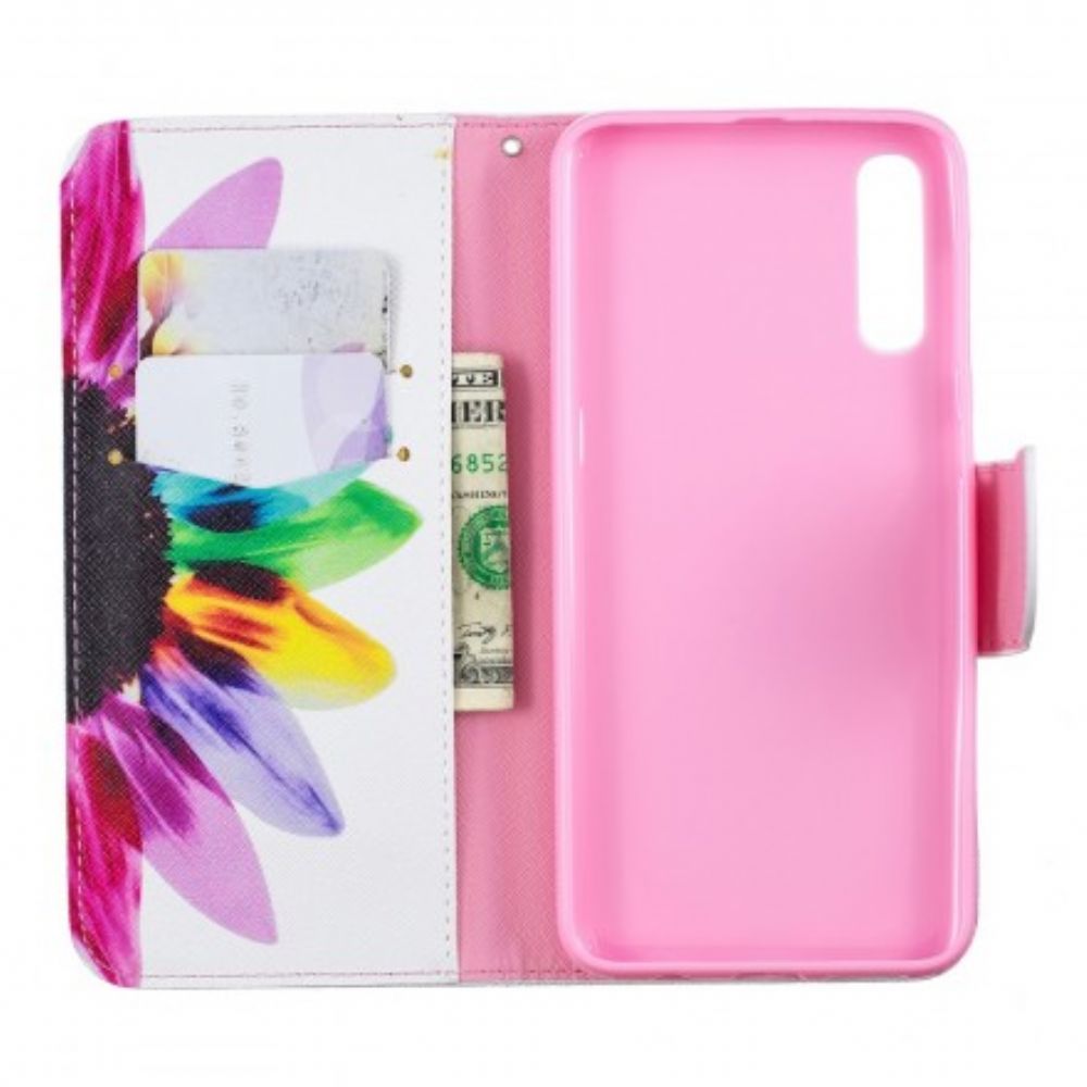 Flip Case voor Samsung Galaxy A50 Aquarel Bloem