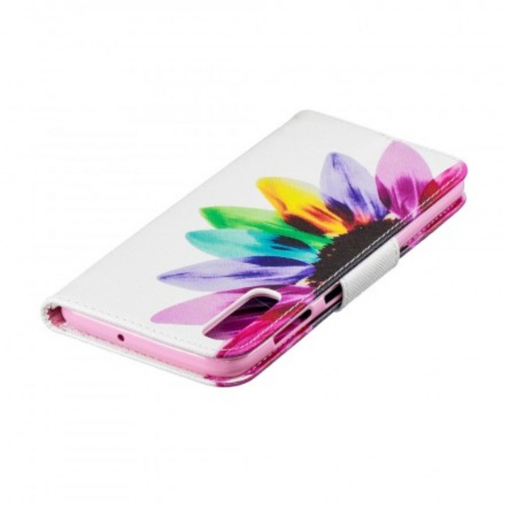 Flip Case voor Samsung Galaxy A50 Aquarel Bloem