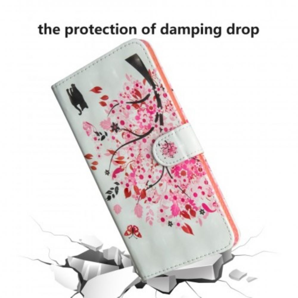 Flip Case voor Samsung Galaxy A50 Roze Boom