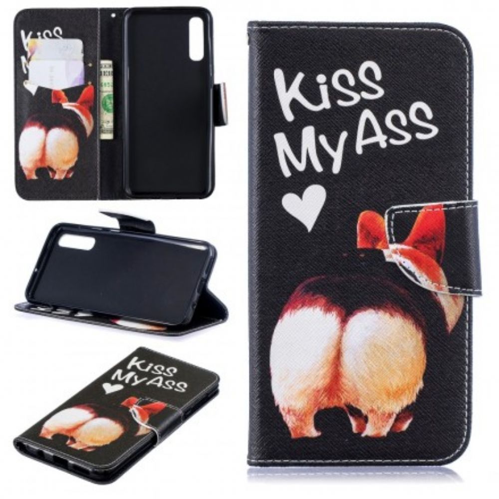 Folio-hoesje voor Samsung Galaxy A50 Kiss My Ass