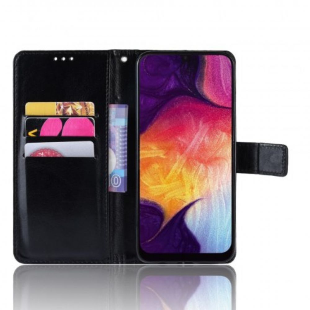 Folio-hoesje voor Samsung Galaxy A50 Kunstleer Vierkant