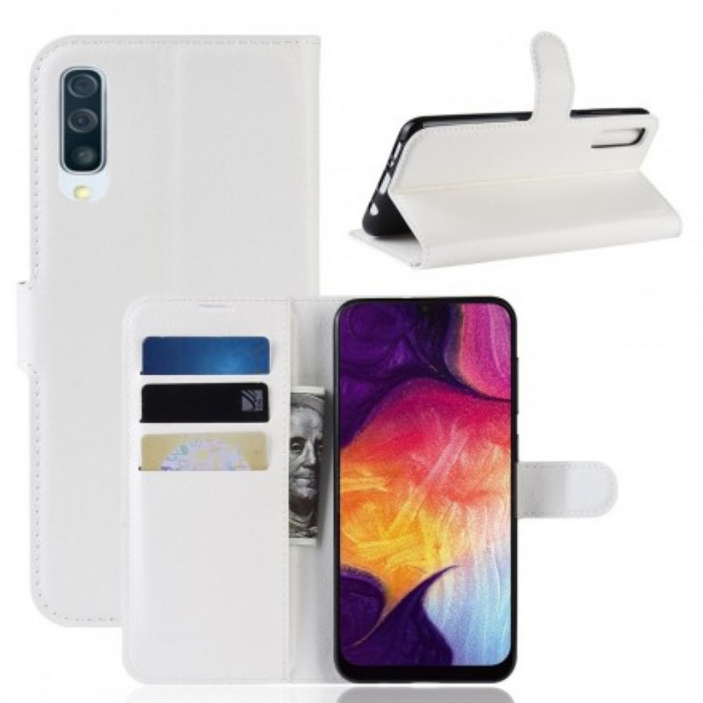 Folio-hoesje voor Samsung Galaxy A50 Retro Kunstleer