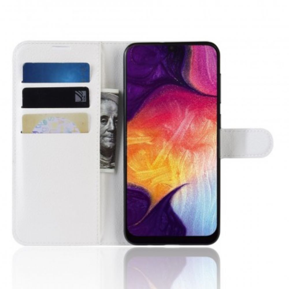 Folio-hoesje voor Samsung Galaxy A50 Retro Kunstleer