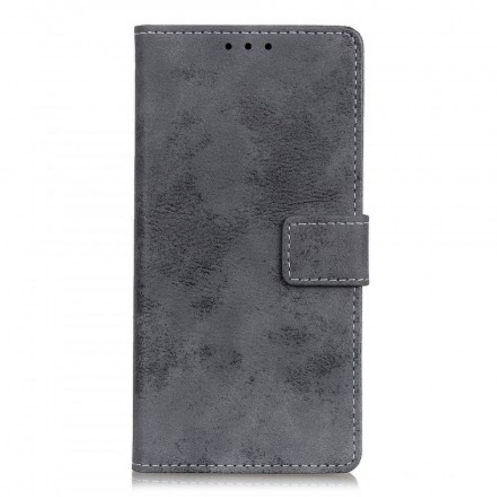 Folio-hoesje voor Samsung Galaxy A50 Vintage Leereffect