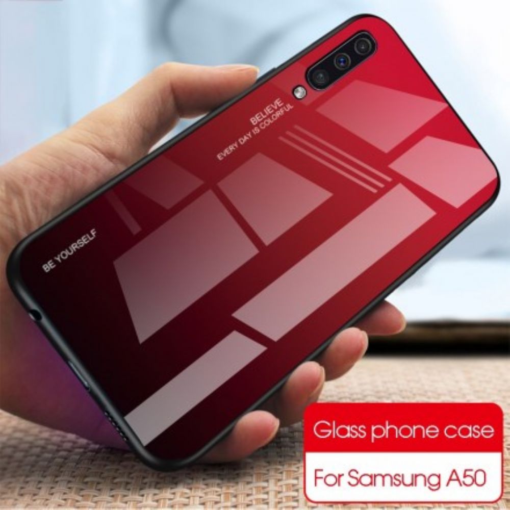 Hoesje voor Samsung Galaxy A50 Gegalvaniseerde Kleur