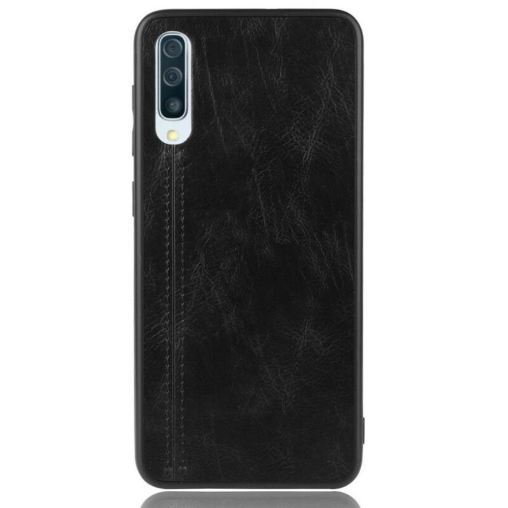 Hoesje voor Samsung Galaxy A50 Naad Leereffect