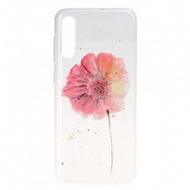 Hoesje voor Samsung Galaxy A50 Naadloos Aquarel Bloemenpatroon