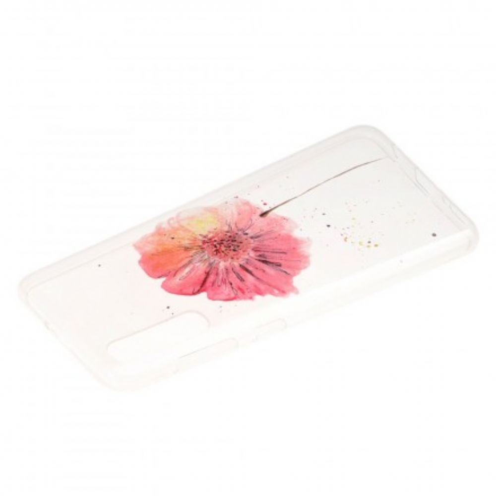 Hoesje voor Samsung Galaxy A50 Naadloos Aquarel Bloemenpatroon