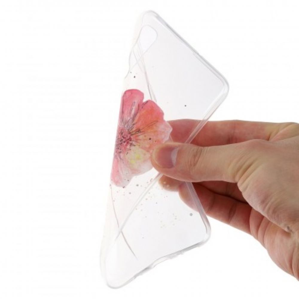 Hoesje voor Samsung Galaxy A50 Naadloos Aquarel Bloemenpatroon