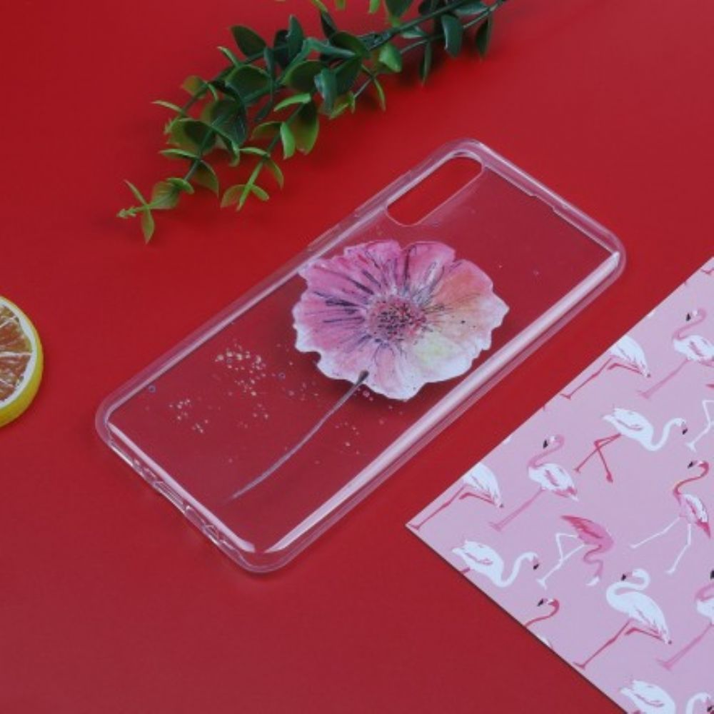 Hoesje voor Samsung Galaxy A50 Naadloos Aquarel Bloemenpatroon