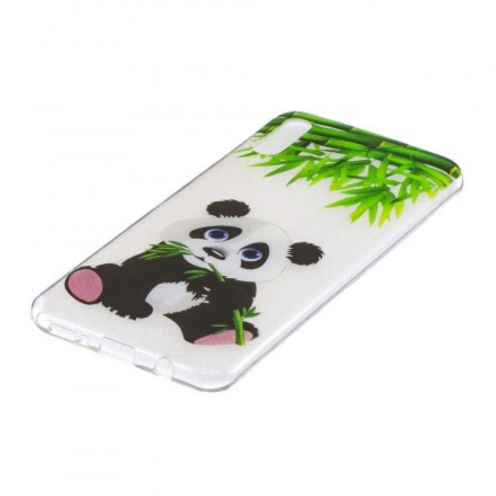 Hoesje voor Samsung Galaxy A50 Transparante Panda Eat