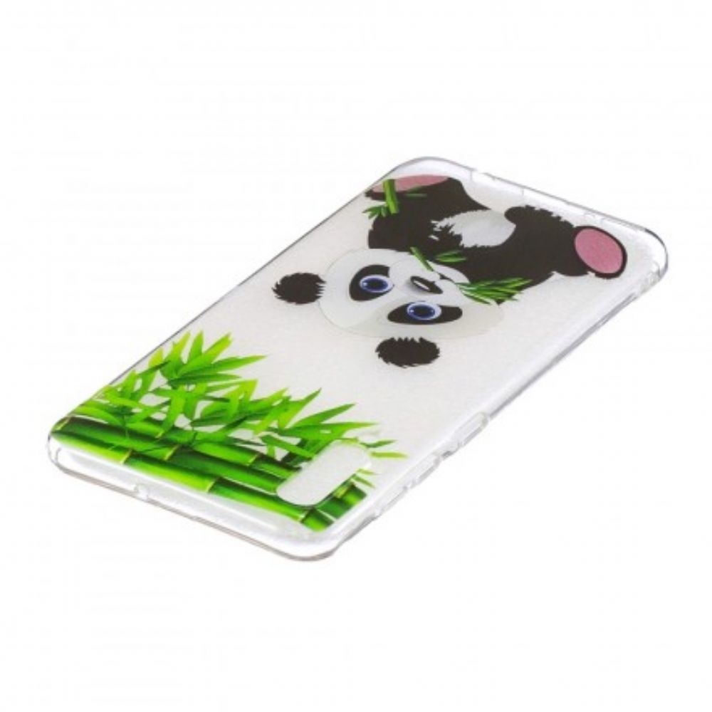 Hoesje voor Samsung Galaxy A50 Transparante Panda Eat