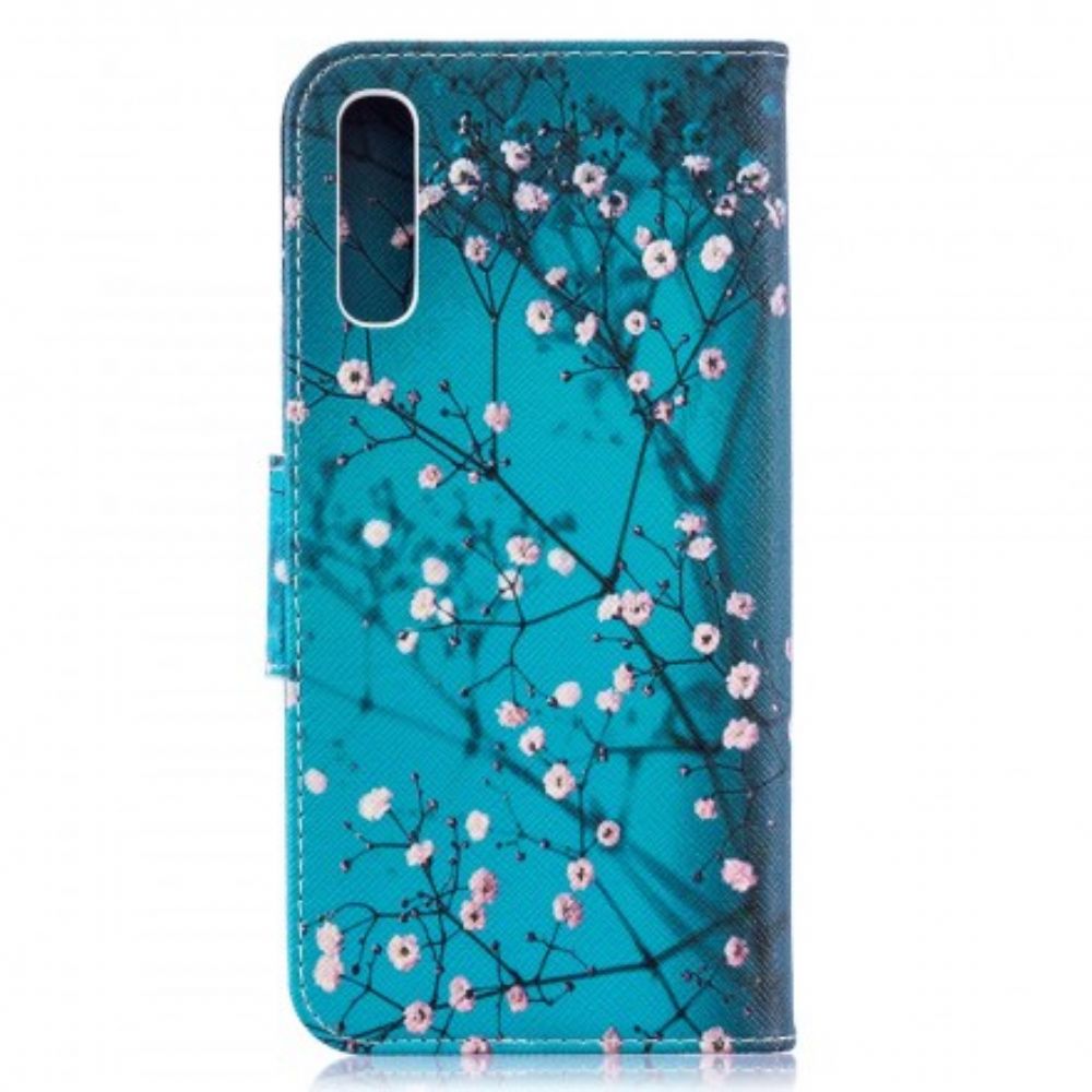 Leren Hoesje voor Samsung Galaxy A50 Bloeiende Boom