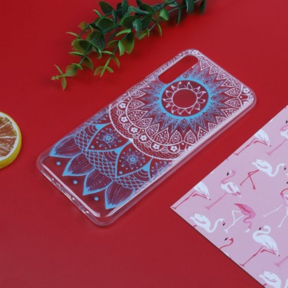 Telefoonhoesje voor Samsung Galaxy A50 Transparante Gekleurde Mandala