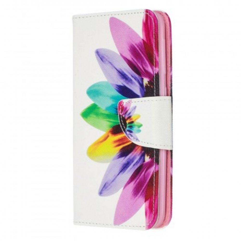 Folio-hoesje voor Samsung Galaxy A20e Aquarel Bloem