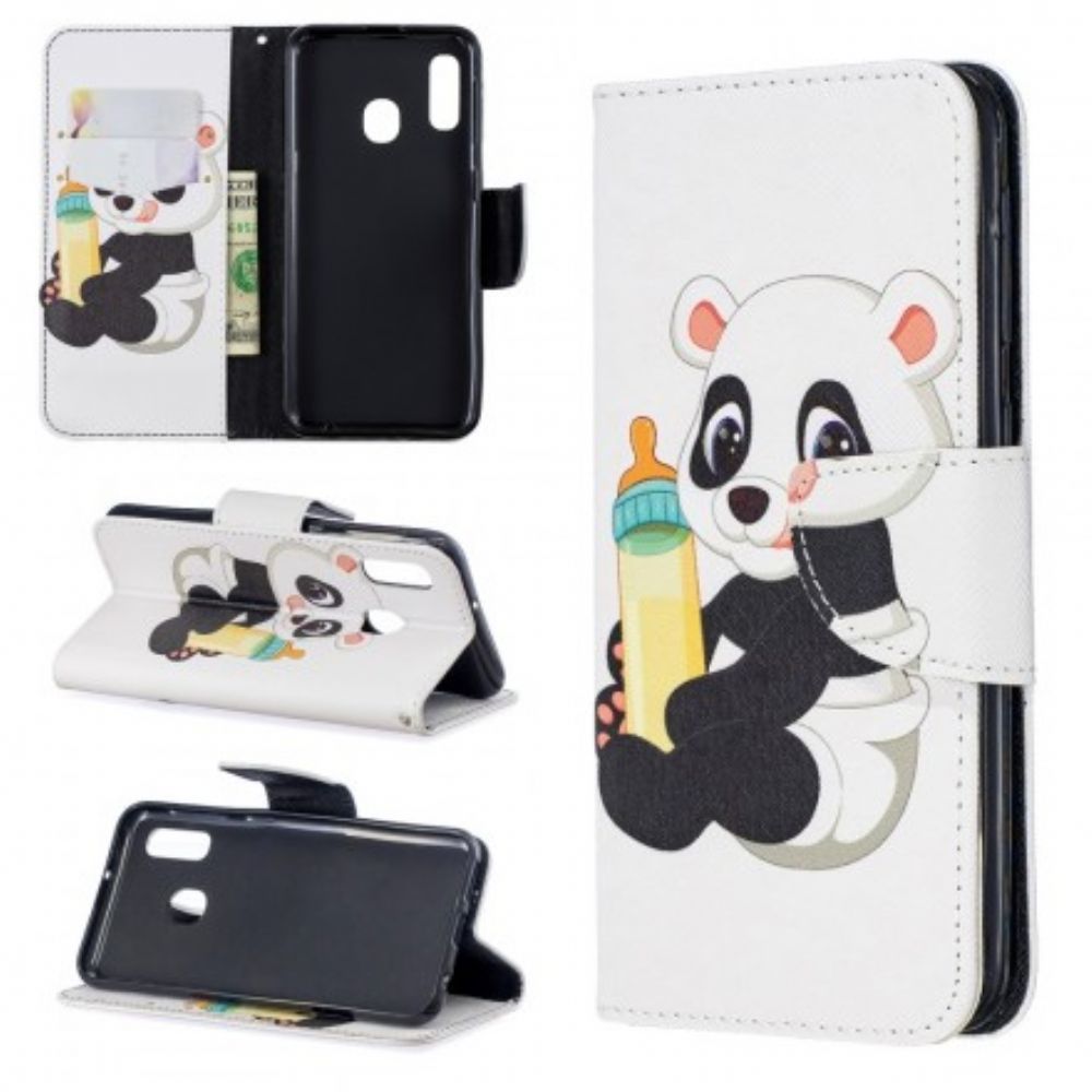 Folio-hoesje voor Samsung Galaxy A20e Babypanda