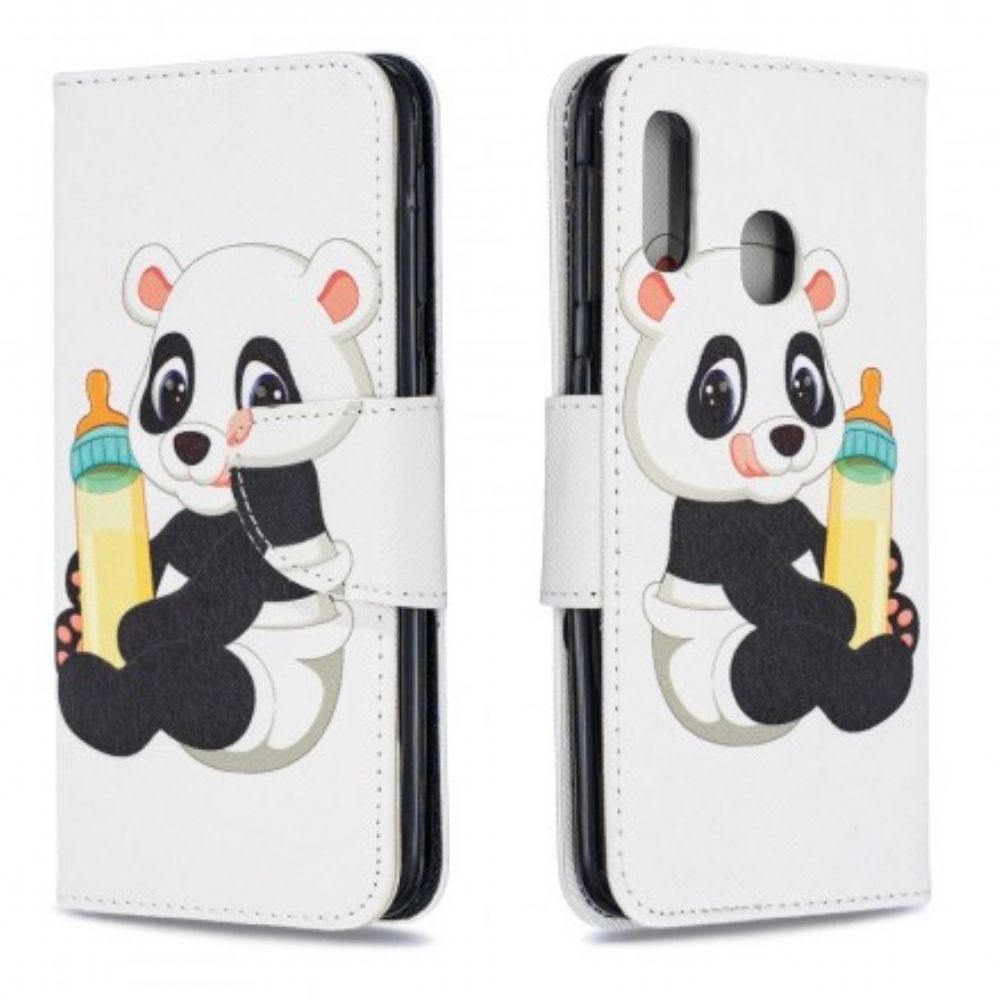 Folio-hoesje voor Samsung Galaxy A20e Babypanda