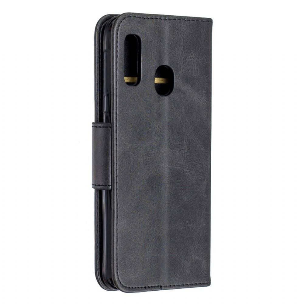 Folio-hoesje voor Samsung Galaxy A20e Flip Case Gladde Schuine Klep