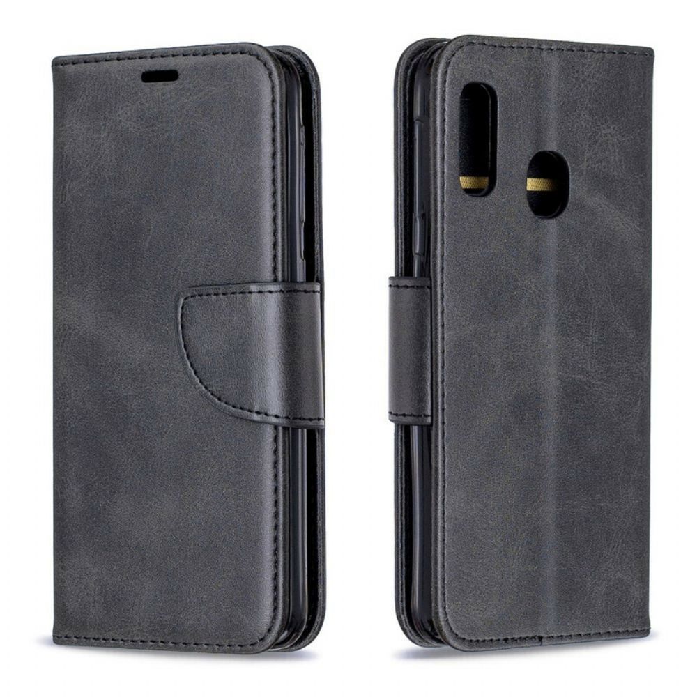 Folio-hoesje voor Samsung Galaxy A20e Flip Case Gladde Schuine Klep