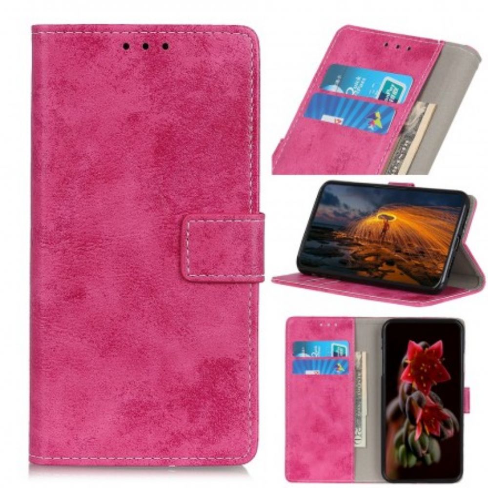 Folio-hoesje voor Samsung Galaxy A20e Vintage Leereffect