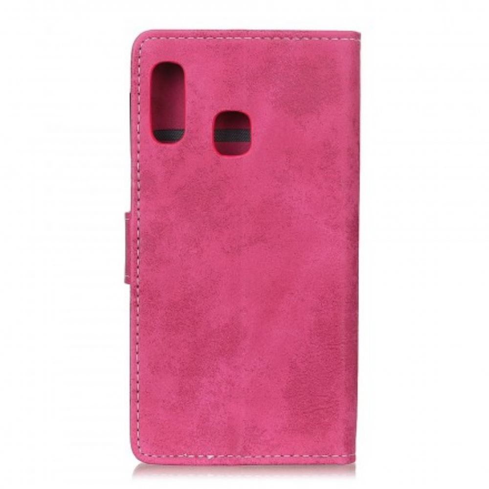 Folio-hoesje voor Samsung Galaxy A20e Vintage Leereffect