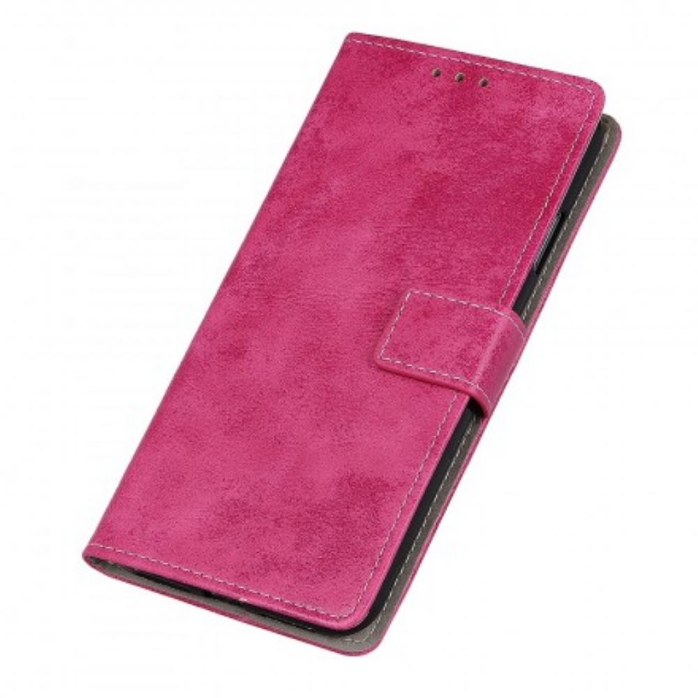 Folio-hoesje voor Samsung Galaxy A20e Vintage Leereffect