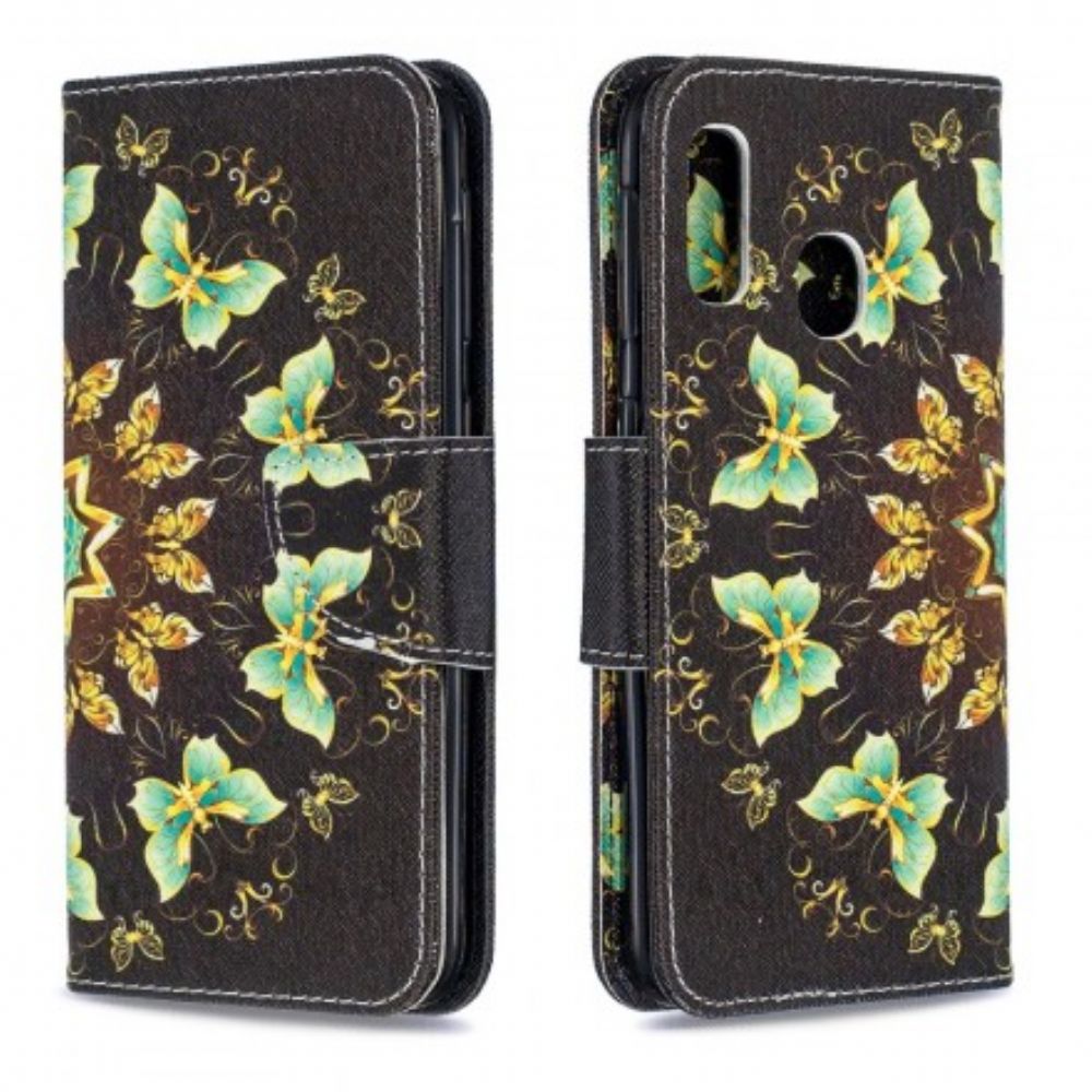 Folio-hoesje voor Samsung Galaxy A20e Vlindermandala