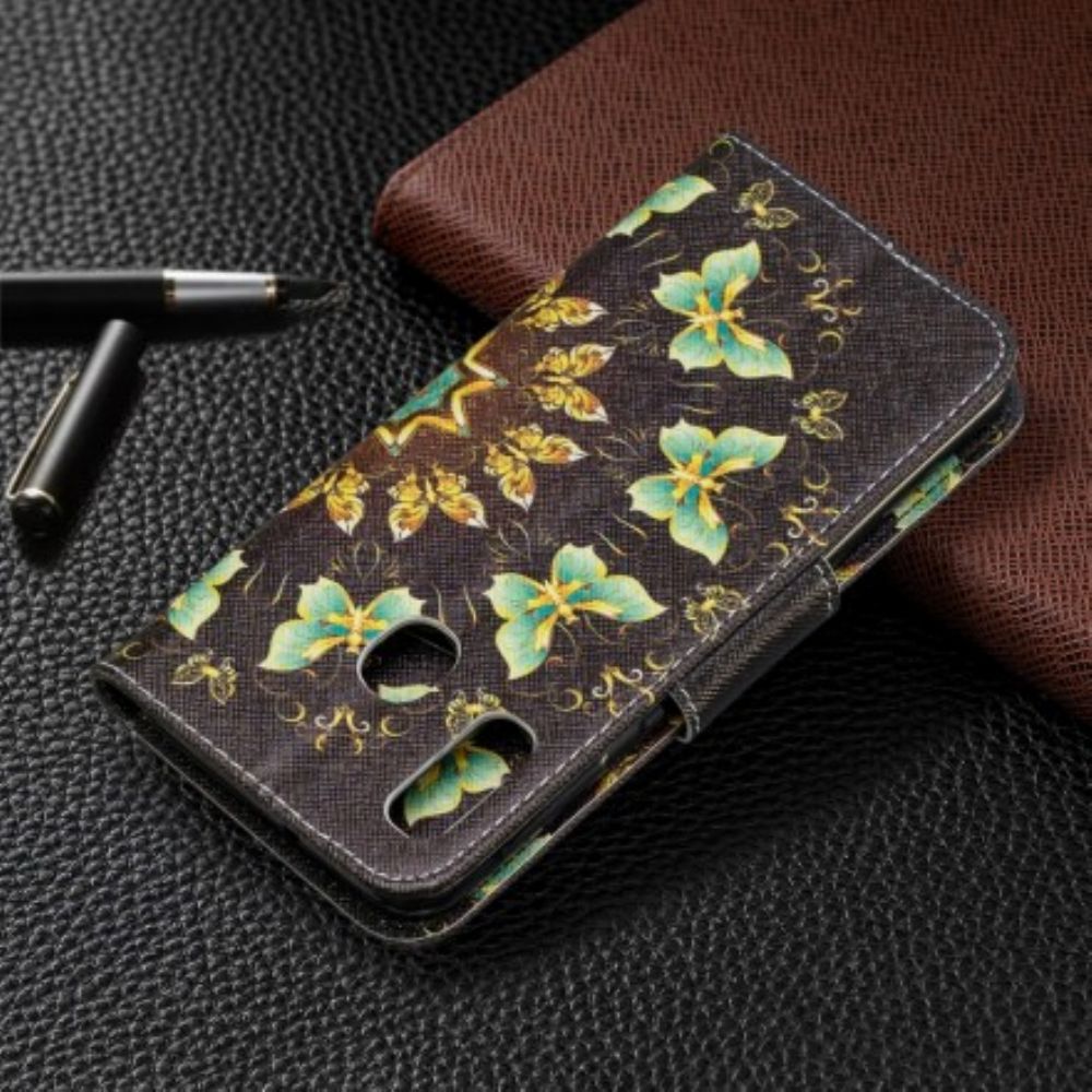 Folio-hoesje voor Samsung Galaxy A20e Vlindermandala