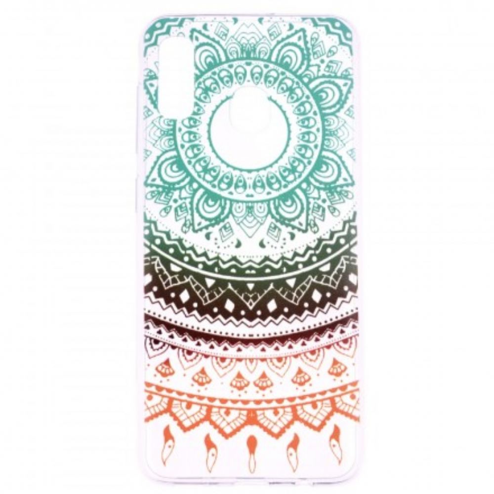 Hoesje voor Samsung Galaxy A20e Transparante Gekleurde Mandala