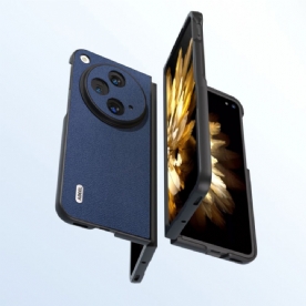 Case Hoesje Oneplus Open Telefoonhoesje Donker Leer Abeel