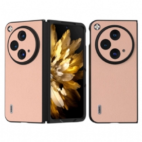 Case Hoesje Oneplus Open Telefoonhoesje Echt Abeel Litchi-leer