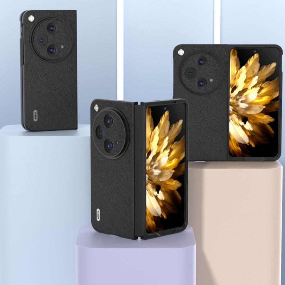 Case Hoesje Oneplus Open Telefoonhoesje Echt Abeel Litchi-leer