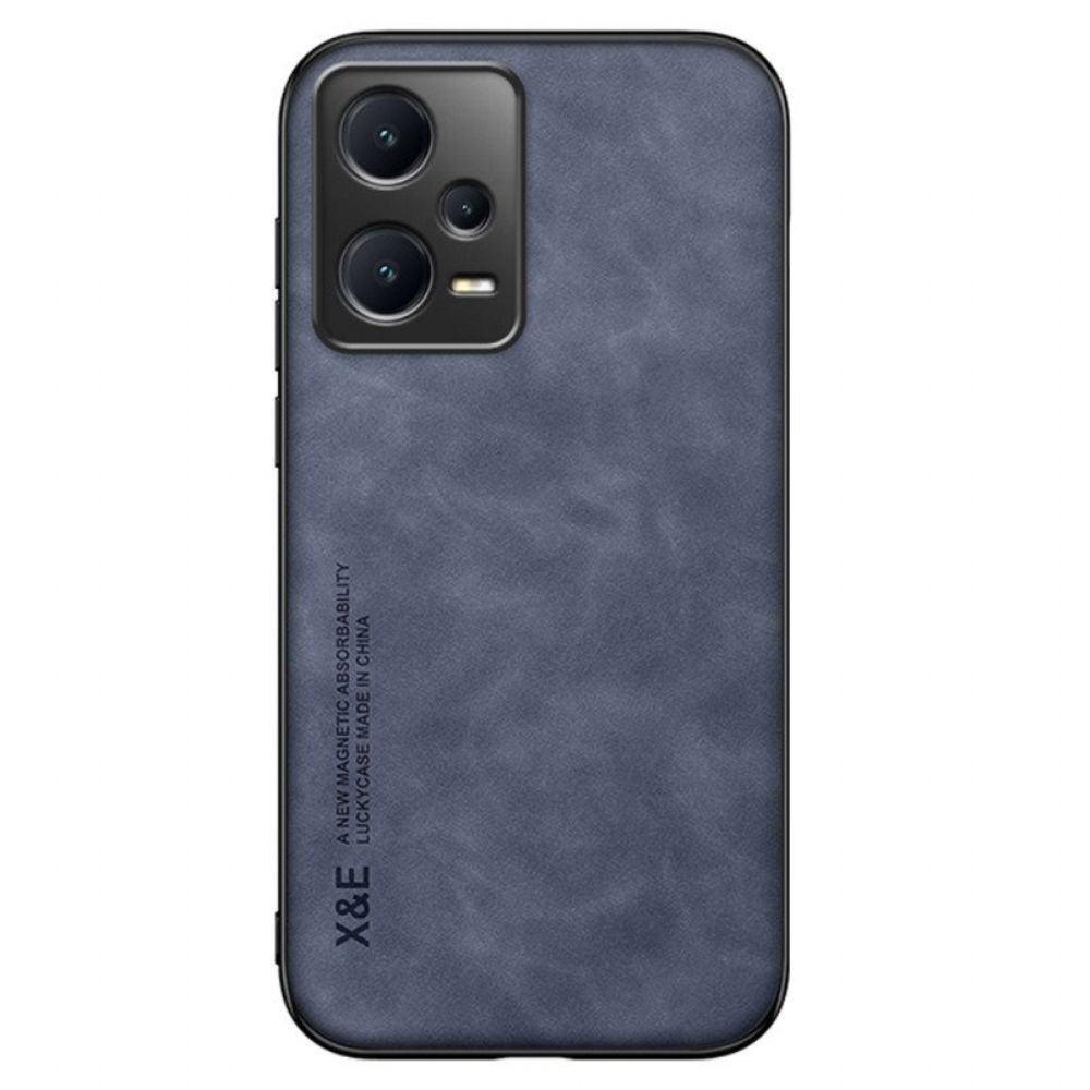 Telefoonhoesje voor Xiaomi Redmi Note 12 Pro Plus X&e Ledereffect Leer