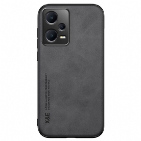 Telefoonhoesje voor Poco X5 Pro 5G X&e Ledereffect Leer